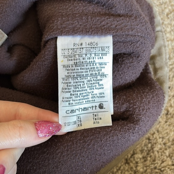 Carhartt Brown Fleece Lined Vest - Picture 5 of 5